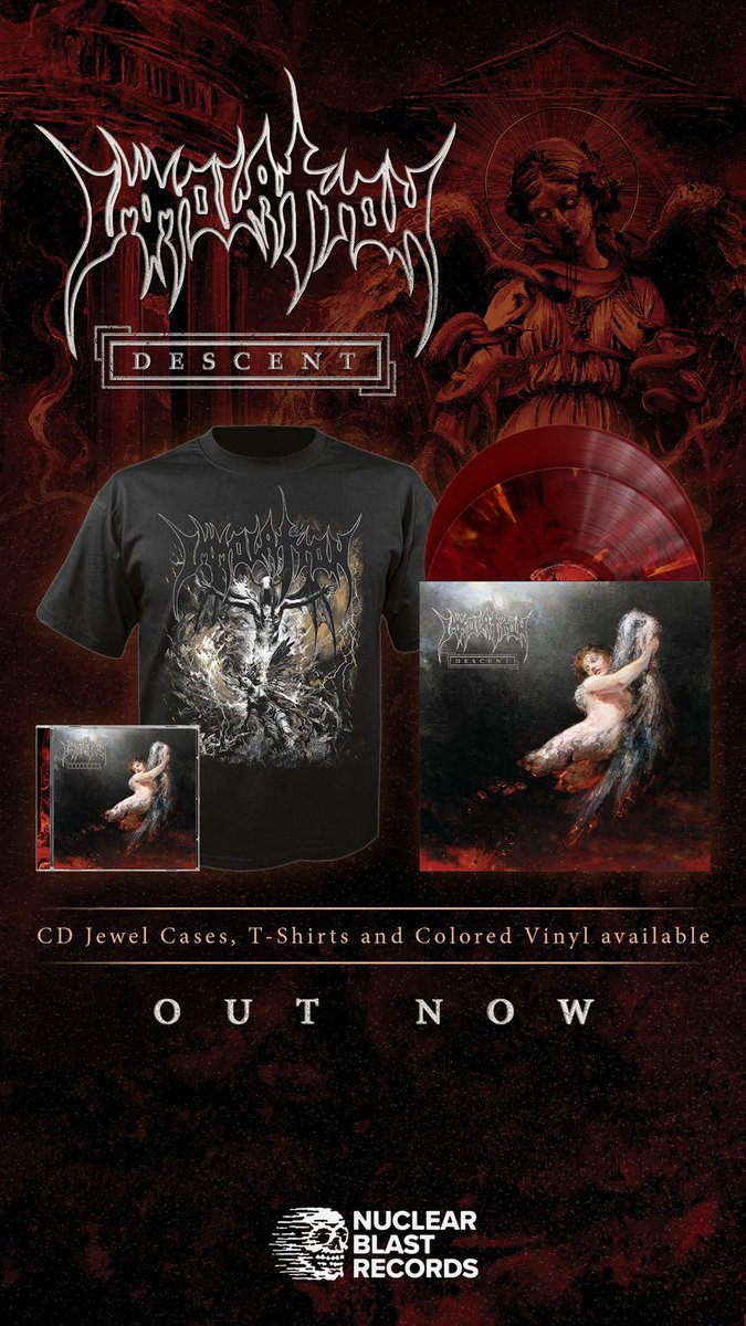 Immolation's tweet image. 🔥DESCENT🔥  OUT NOW!!! Stream &amp;amp; Shop ‘DESCENT’ at the Link below:

immolation.bfan.link/descent

@nuclearblastrecords #deathmetal #blackmetsl #music #heavymetal #newmusic