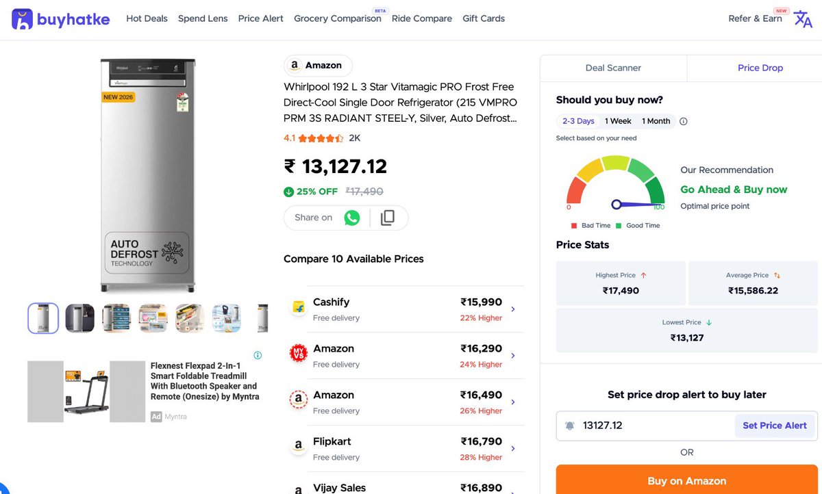 BuyHatke tweet media