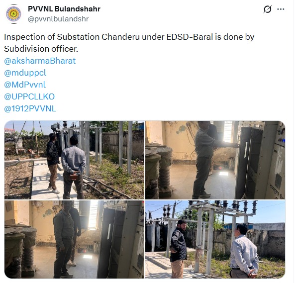 UPPCLLKO's tweet image. अधिकारियों द्वारा विभिन्न जनपदों के उपकेंद्रों पर निरीक्षण कर निर्बाध बिजली आपूर्ति हेतु स्टाफ को दिशा -निर्देश दिए गए।
#ReliablePower #ElectricityForAll  
@CMOfficeUP
@EMofficeUP
@aksharmaBharat
@mduppcl