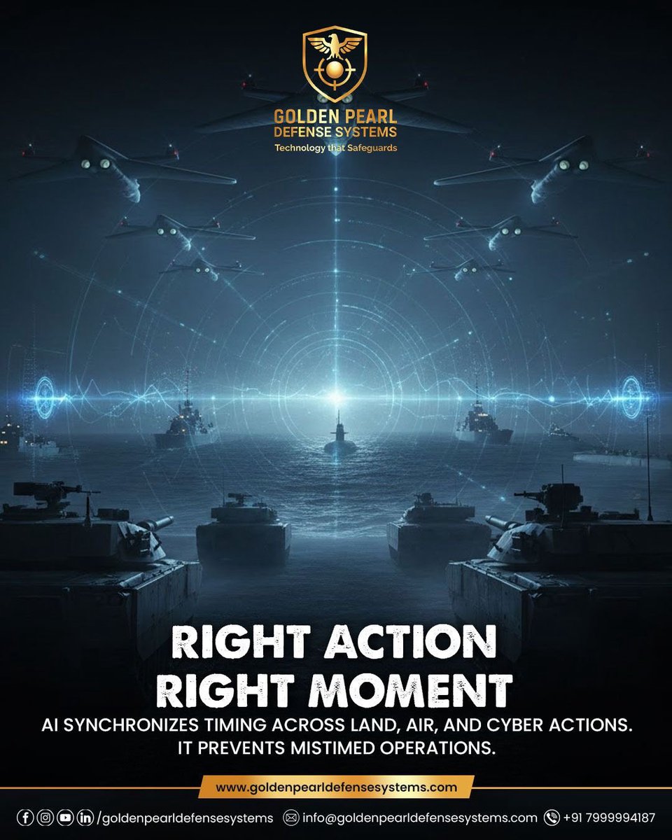 gpdefense's tweet image. Perfect timing. Zero error.
That’s the power of AI in defense. 🚀
#AIInDefense #TechDriven #PrecisionMatters #DefenseInnovation #GoldenPearlDefenseSystems