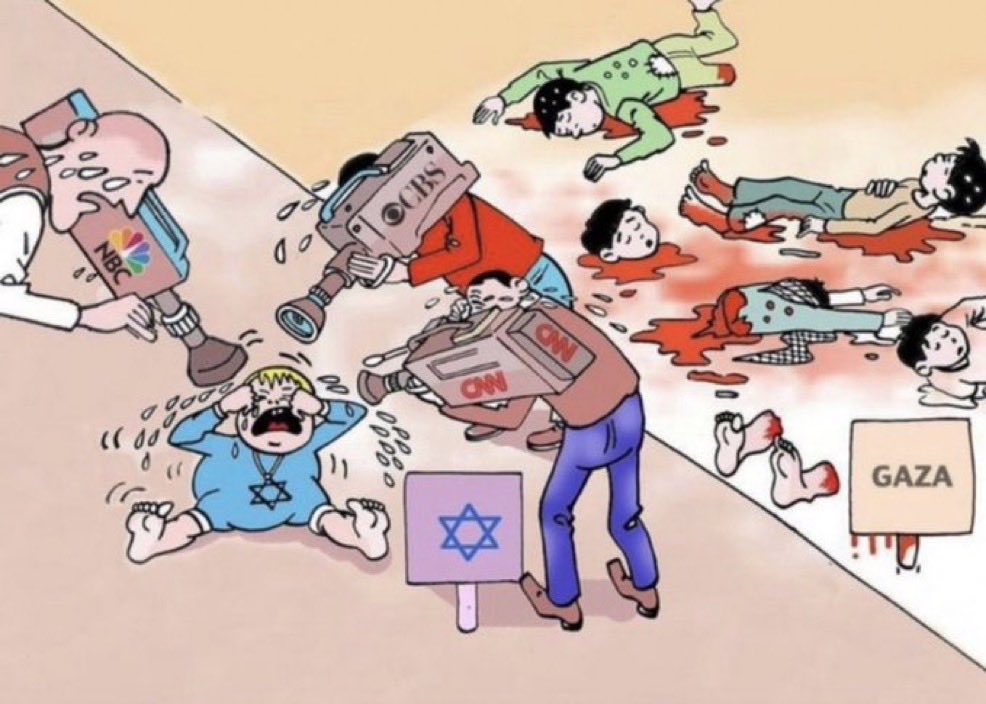 <a href="/mishtal/">David Collier</a> <a href="/BBCNews/">BBC News (UK)</a> For God sake, media only provide cover to the atrocities committed by isreal. They have literally killed 100 civilian in Beirut in 10 minutes and all you care about some tweet? Have you no shame left?
Below is the reality of media you are still not satisfied?