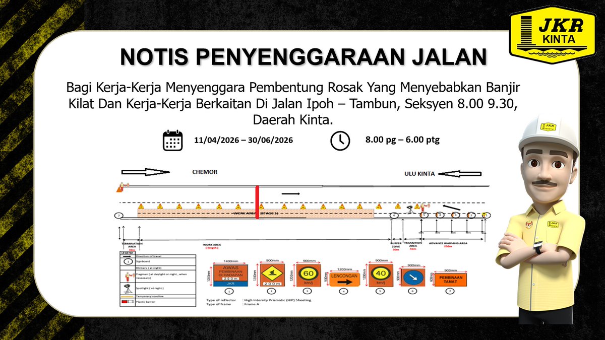 Jabatan Kerja Raya Daerah Kinta tweet media