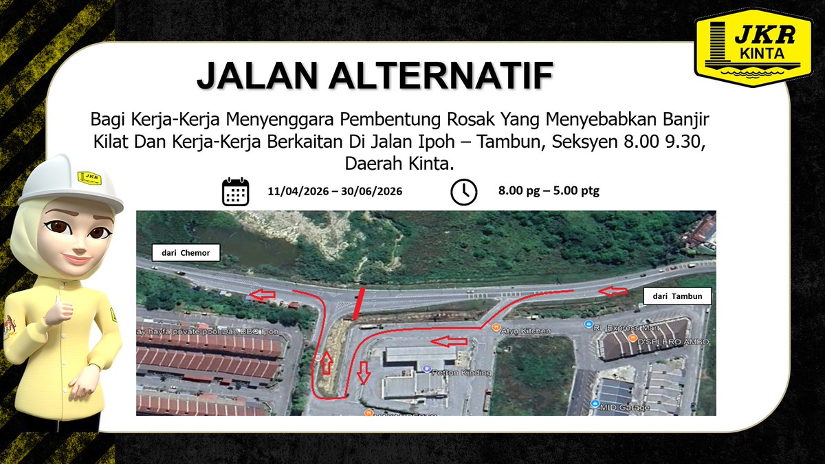 Jabatan Kerja Raya Daerah Kinta tweet media