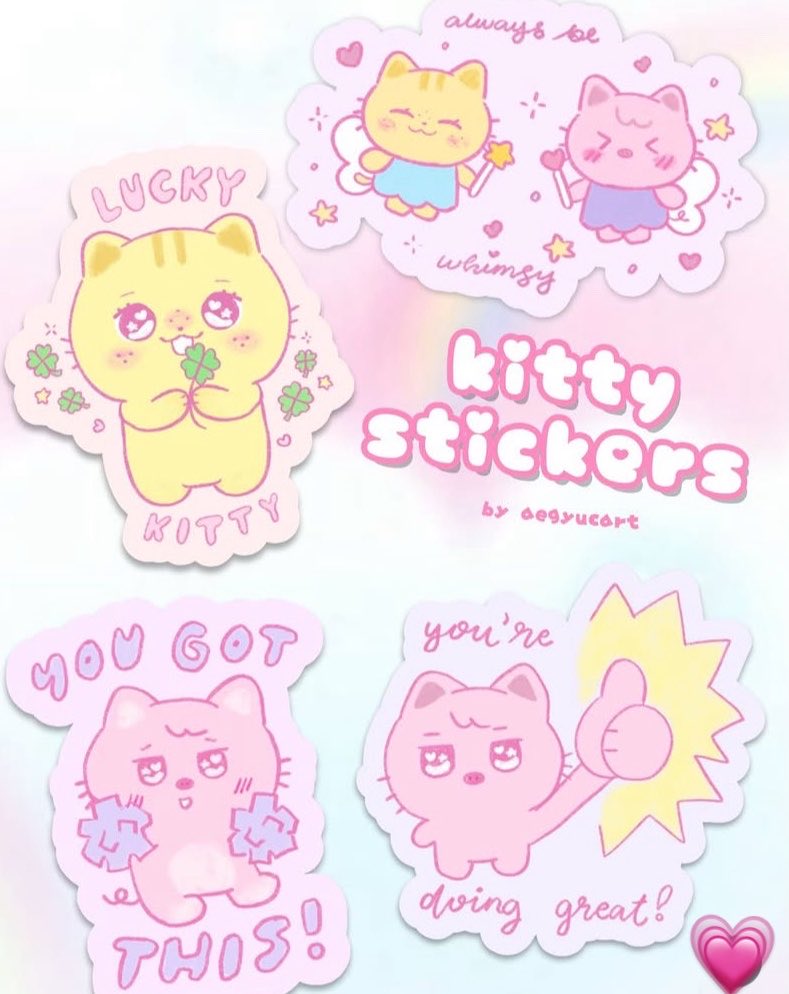 aegyucart_'s tweet image. dwaekkitty and bbokitty stickers 🐱💗 available tomorrow at the skz fest!! 

#STAY_inthe_LOOP 
#Events_by_Allforskz