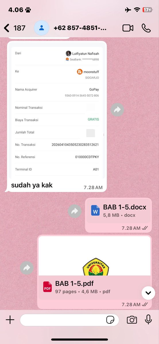 moonstuffff's tweet photo. another joki ⭐️|| bikin daftar isi,tabel,gambar. terimakacii kakak sudaa menjokii😍🫰🏻
#zonauang #zonajajan #jokitugas https://t.co/TAsiLSKfD3