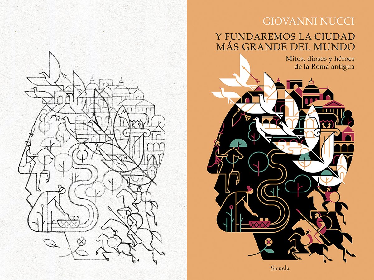 Arrojo_dibuja's tweet image. The sketch / the final  

Book cover illustration for @edicionesiruela (2022).

More processes: youtu.be/r8etXLZo94c

#illustration #draw #Pencildrawing #sketch #design #cover #lineart #art #books #Roma