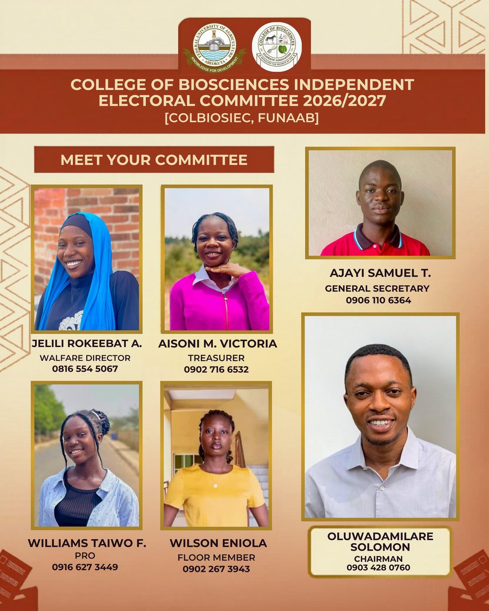 9th Assembly COLBRA, FUNAAB tweet media