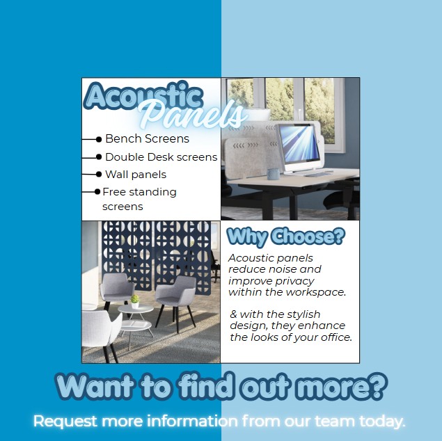 ExcelOfficesol's tweet photo. Welcome a sleek design into your office with arange of acoustic panels we have to offer. From free standing screens, desks screens and wall panels, reduce noise amongst the office and improve privacy for your team. 

Looking to transform your space? Request further information https://t.co/Z6cxcxWTvb