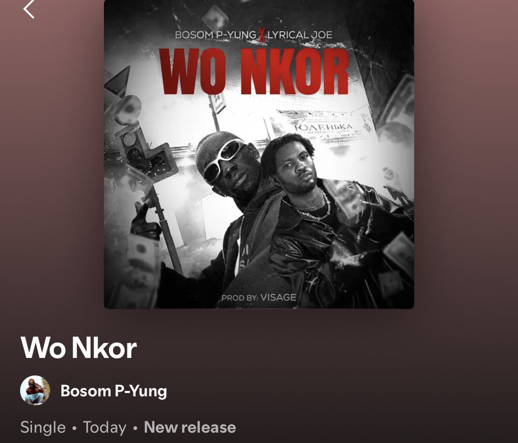 RapGhana's tweet image. 🎙️ #OUTNOW 🚨
These two trapped so hard on this joint 🇬🇭🚀🚀

👤 @BOSOM_PYUNG
🎶 WO NKOR
FT. @_LYRICALJOE

OUT NOW ‼️ #GHANARAP 🇬🇭 🔥 👇