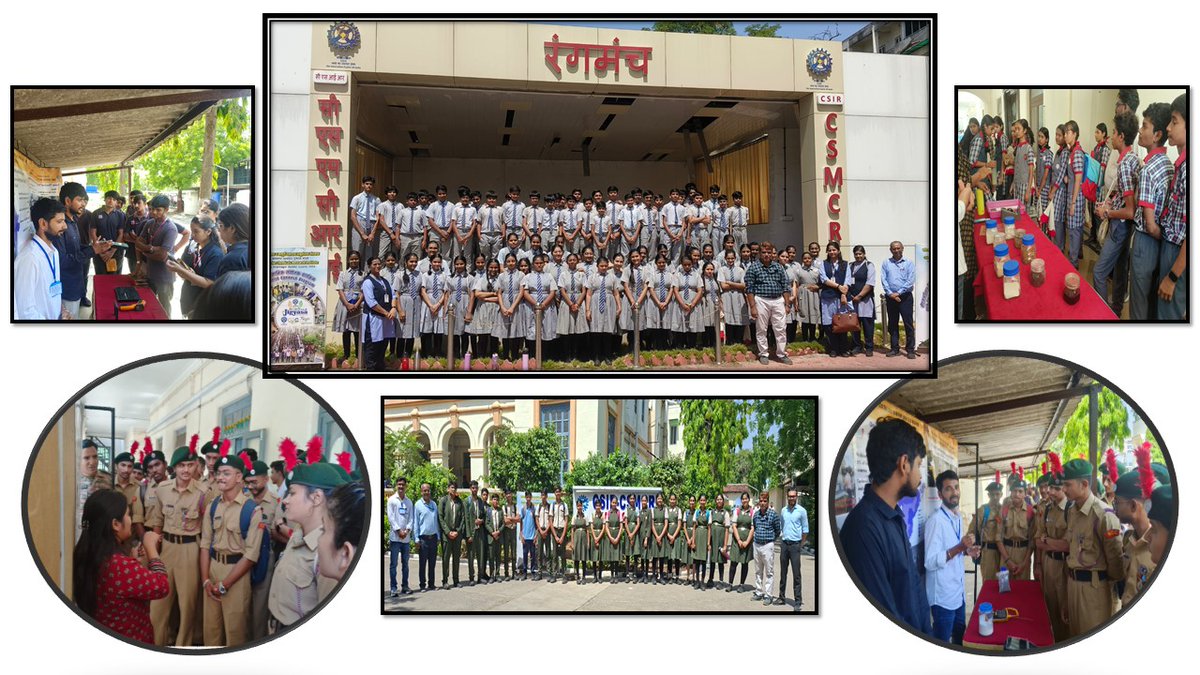 CSIRCSMCRI1's tweet photo. On the occasion of the CSIR-CSMCRI foundation day (10.04.2026), more than 500 students visited the institute, interacted with scientists and research scholars under CSIR-Jigyasa Program” #Research&amp;Innovation, #BlueEconomy #MarineResources @CSIR_IND https://t.co/XsJM1AABfd