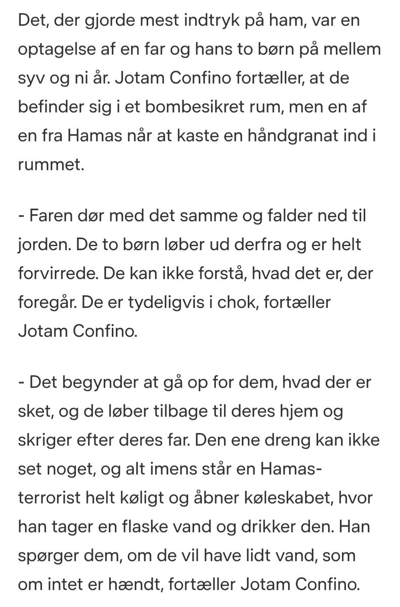 Nancke87's tweet photo. @nielsbrinch @HeidiHsj @mrconfino https://t.co/iDnk9br5Bj

Den her artikel. Også afsnittet her nedenunder. 

Altså ting som IDF også gør mod palæstinensere og deres børn og derefter har stået med billeder og poseret med det ting fra det hjem som de har angrebet. 

Men hvor ser man Jotam skrive om det ? https://t.co/pzOGYvAwQ0