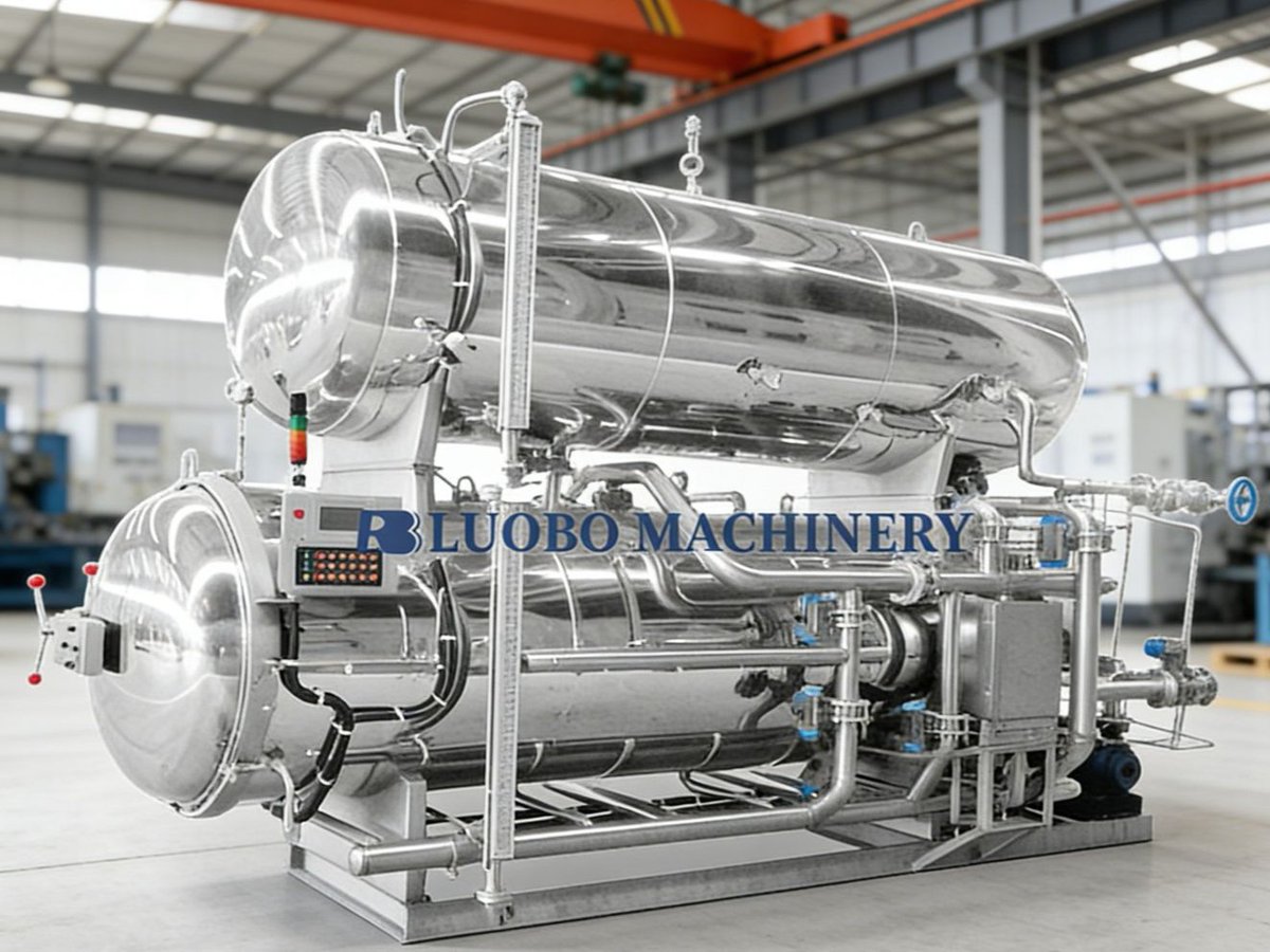 luobo_machinery's tweet image. Two-tank design preheats water. Bottom tank immerses food like a bath. Forced circulation ensures even sterilization. Fully automated. Saves energy.
#CannedFood #Automatic #softpackage #sterilizer
Whatsapp:+86 18363912299
Web:rbpot.com
Email:info@rbpot.com