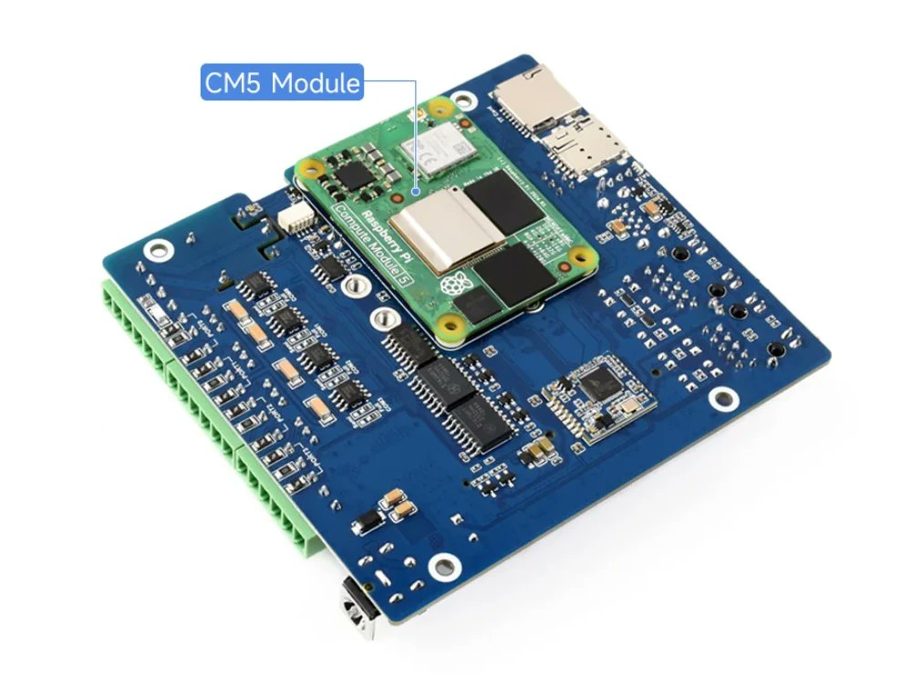 cnxsoft's tweet image. Feature-rich Raspberry Pi CM5 carrier board for industrial applications.
cnx-software.com/2026/04/10/ras…

@waveshare00 CM5-ETH-RS485-4G-BASE features GbE and 2.5GbE RJ45 jacks, optional 4G LTE/5G connectivity, terminal blocks for RS485, relay, and digital outputs, a 4K-capable HDMI