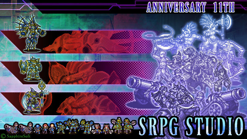 srpgstudio's tweet image. 本日4/10で、ゲーム制作ツール、SRPG Studioは公開から11年目を迎えました！ 11年間、更新し続けてこれたのも、皆様の応援のおかげです。正当進化版、SRPG Studio EXもあわせて、引き続きよろしくお願いします！ #gamedev