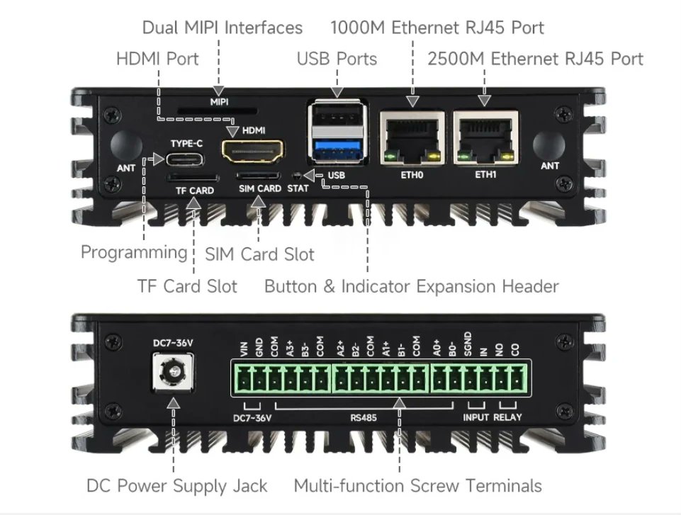 cnxsoft's tweet image. Feature-rich Raspberry Pi CM5 carrier board for industrial applications.
cnx-software.com/2026/04/10/ras…

@waveshare00 CM5-ETH-RS485-4G-BASE features GbE and 2.5GbE RJ45 jacks, optional 4G LTE/5G connectivity, terminal blocks for RS485, relay, and digital outputs, a 4K-capable HDMI