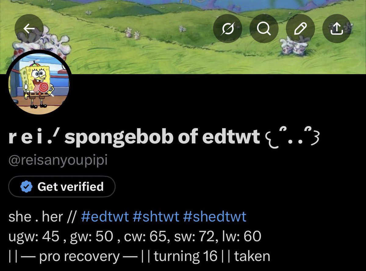 r e i .ᐟ spongebob of edtwt 𐔌՞. .՞𐦯 tweet media
