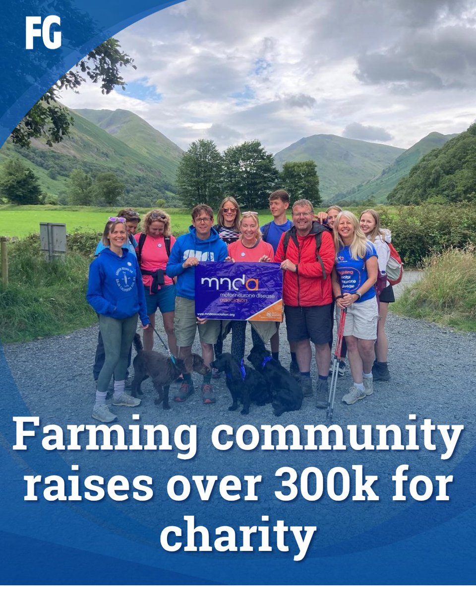 FarmersGuide's tweet image. A farming community has raised over £300,000 for Motor Neurone Disease (MND) in memory of Cumbrian dairy farmer Richard Messenger, who passed away in March this year🚶

Read more ➡️ farmersguide.co.uk/rural/charity/…

 #FarmingCommunity #CharityFundraiser #MotorNeuroneDisease