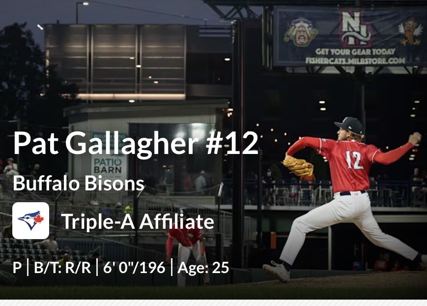 Congrats to Leominster Baseball alumni Pat Gallagher for being promoted to the AAA Buffalo Bisons <a href="/LeomAthletics/">Leominster Athletics</a>