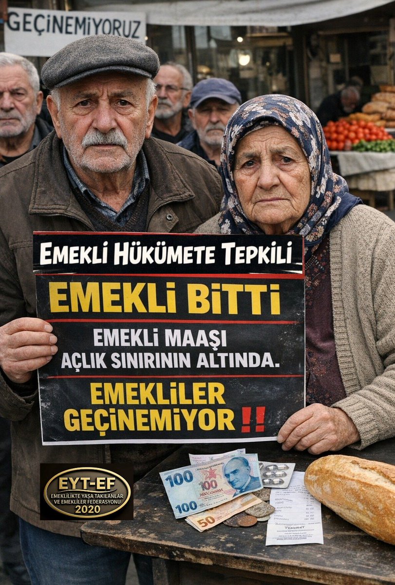 ✍️ Milletvekili : 273 196 TL 
✍️Emekli MV:177.658 TL 
✍️Milletvekili Ve Emekli Olan:
450.854  TL
✍️En düşük emekli maaşı:
20.000 TL 
<a href="/RTErdogan/">Recep Tayyip Erdoğan</a> <a href="/dbdevletbahceli/">Devlet Bahçeli</a>
<a href="/avabdullahguler/">Abdullah Güler</a> <a href="/_cevdetyilmaz/">Cevdet Yılmaz</a>
<a href="/isikhanvedat/">Prof. Dr. Vedat Işıkhan</a> <a href="/memetsimsek/">Mehmet Simsek</a>
#EmekliHükümeteTepkili #5000KısmidenHükümeteTepki