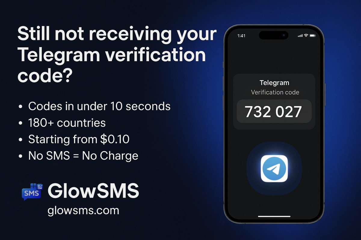 glowsms's tweet photo. Want more than one Telegram account?

GlowSMS gives you instant virtual numbers so you can set up as many Telegram accounts as you need. Fast, simple, no physical SIM required. 📲

Try it now 👉 https://t.co/jS2RwNS7N1

#Telegram #VirtualNumber #GlowSMS https://t.co/lyNTcgcUvV