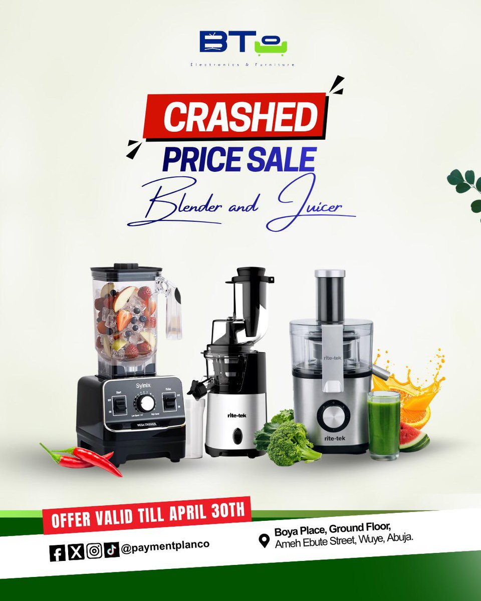 PaymentPlan Company & BTO Electronics Abuja tweet media