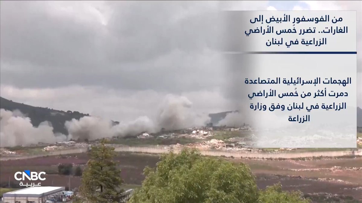 من الفوسفور الأبيض إلى الغارات المتتالية.. تضرر خُمس الأراضي الزراعية في لبنان 