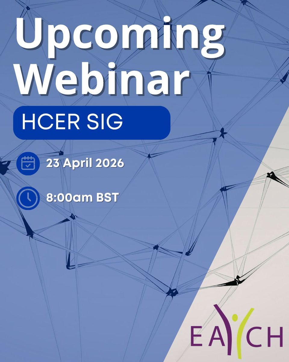 EACH_com's tweet image. 📣 Upcoming Webinar!

📅 23 April 2026
🕑 8:00am BST

Join the HCER SIG for ‘Toward Simpler, Stronger Frameworks: Introducing BECOM and CORE as Educational Tools for Healthcare Communication’  🔗 each.international/calendar/hcer-… 

#HealthcareCommunication #EACH