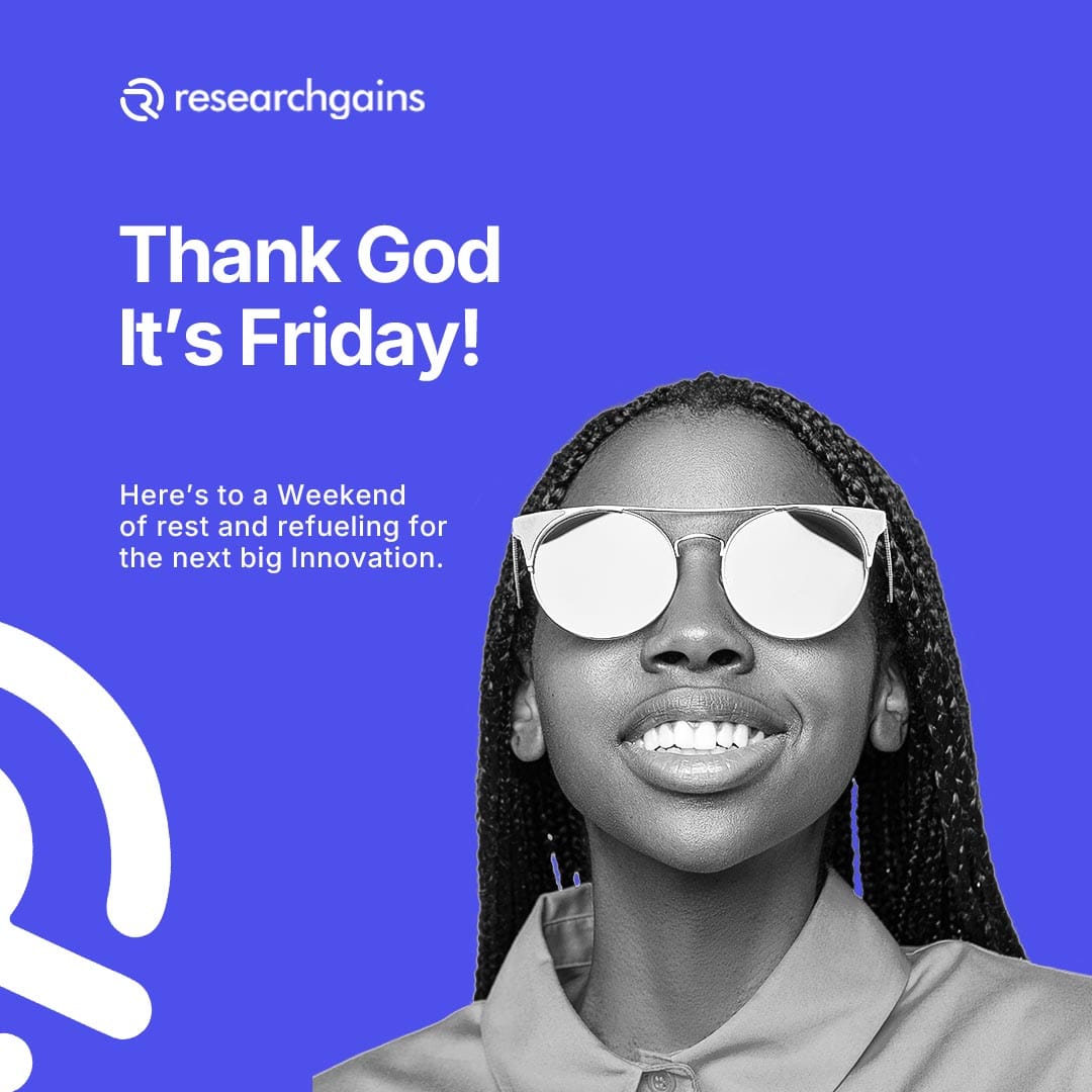 ResearchGains's tweet photo. Rest up, refuel, and get ready for the next big innovation. Happy weekend from the ResearchGains team! 
#TGIF #ResearchGains #HappyWeekend https://t.co/EYHB1AxxV6