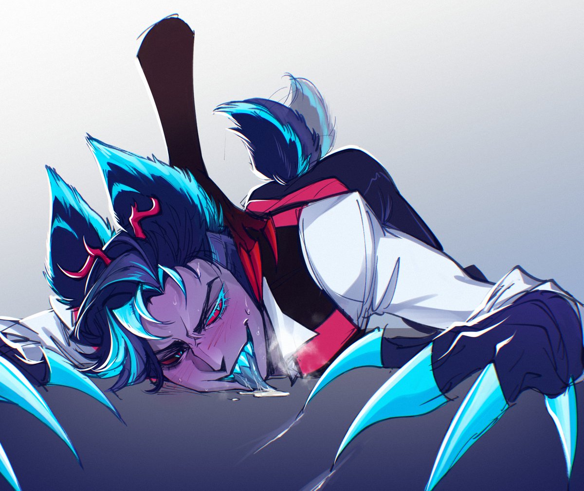 I said I'll be away to focus on work, but I can't stop thinking about deer demon Vox. I might be cooked💀💀💀💀