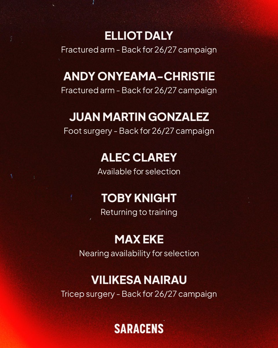 Speedy recovery, lads 🙌