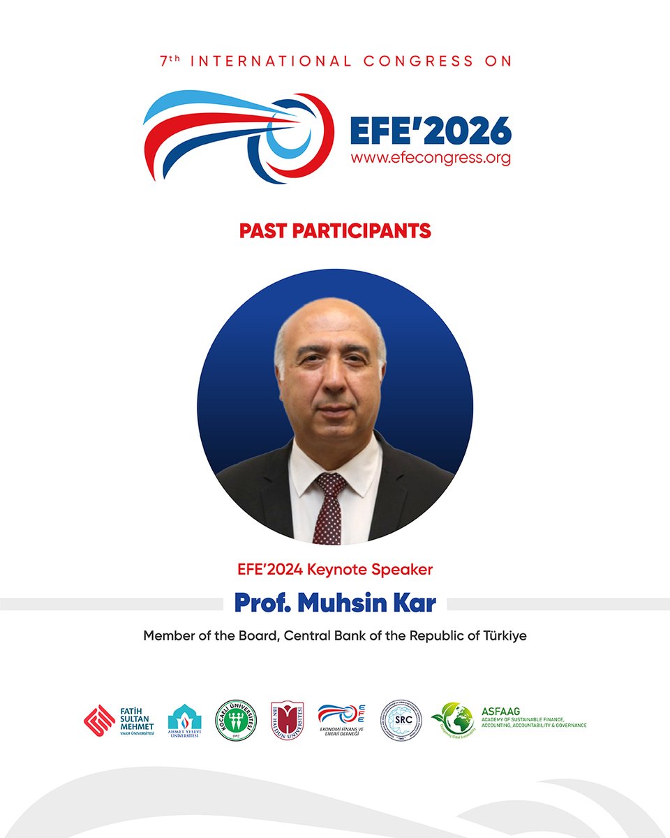 efecongress's tweet photo. 📌 Previous Participants Series 
Highlights from past EFE Congress editions.
We look forward to welcoming you at EFE’2026 (11–12 June 2026) in Istanbul, Türkiye.
🌐 https://t.co/fOTSEgDyaP

#EFE2026 #Economics #Finance #Energy https://t.co/IfKKaLOpip