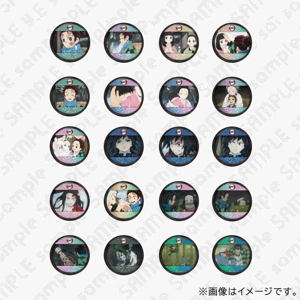 きみ死ぬ　マチアソビカフェ　ミニ缶バッジ　コースター 販売グッズ / テレビアニメ「鬼滅の刃」刀鍛冶の里編 リアルタイム