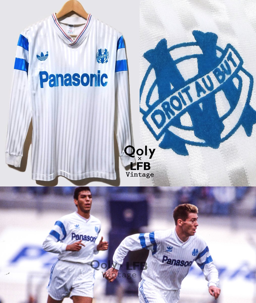 【USED】マルセイユ　1989-1991 長袖　ユニフォーム 古着/Used】 🇫🇷マルセイユ 1989-91 adidas ホーム長袖 ユニフォーム