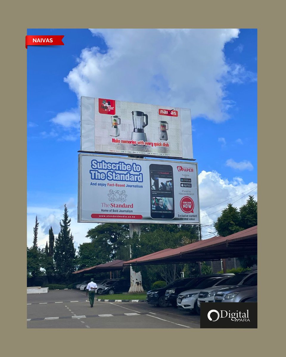 DigitalMara1's tweet photo. From the shelves to the big screen! 🌟 We’re proud to showcase Naivas on our digital display, keeping you connected to the best deals in town. 

#FreshAndEasy #StandardDigital #ooh #digitalmara #marketing #ad https://t.co/shZ2HdQxv5