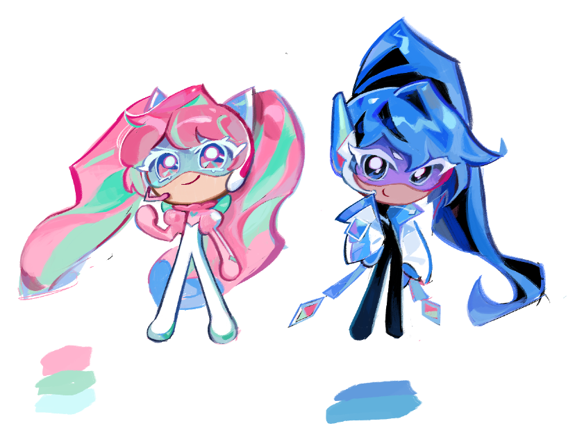 모종의 이유로 몇 년 전에 찌끄렸던 쿠키들-
 치약+전대 느낌이었습니다 ^_^