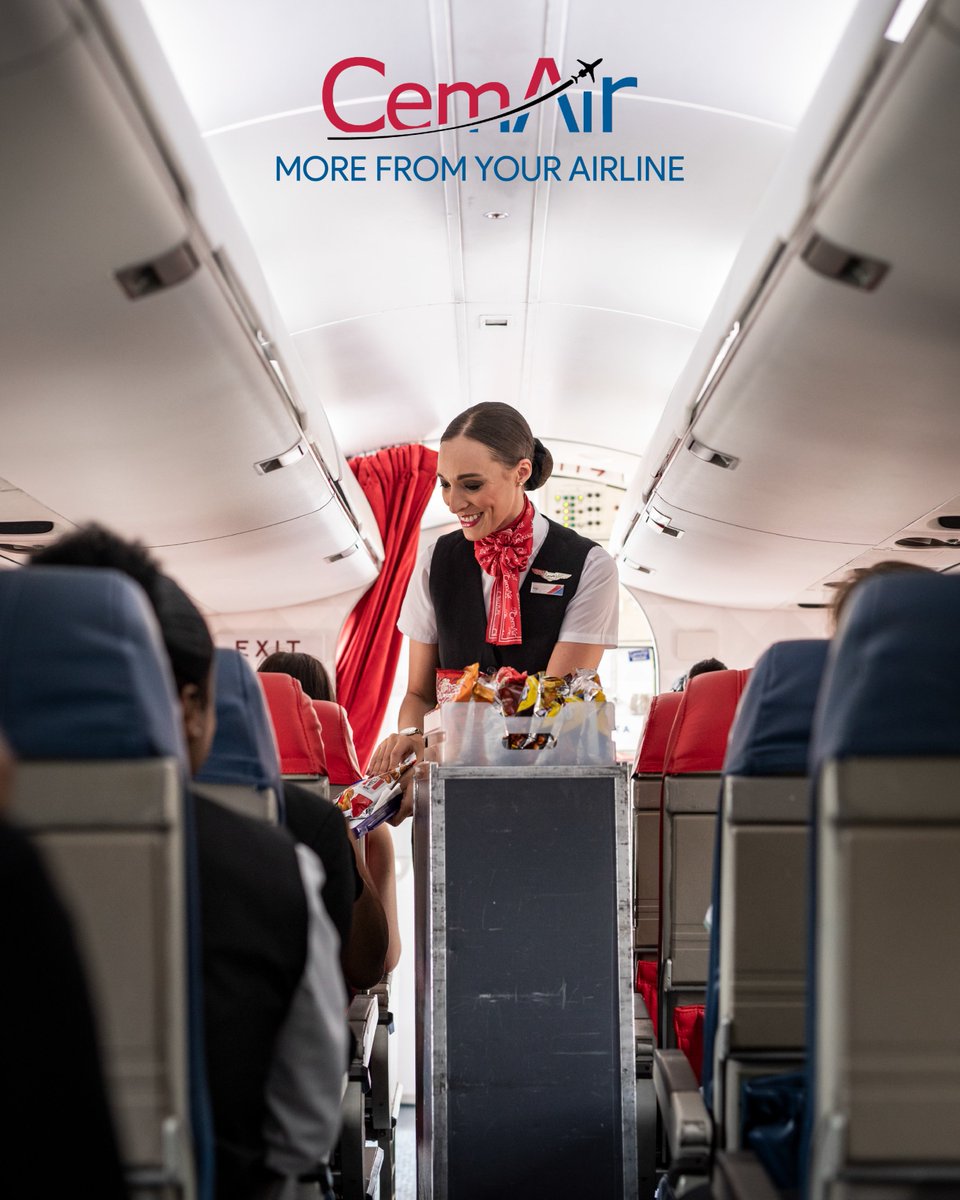 FlyCemAir's tweet image. It’s the service that sets us apart. ✨✈️

More From Your Airline

#CemAir #CabinCrew #ServiceInTheSky #MoreFromYourAirline