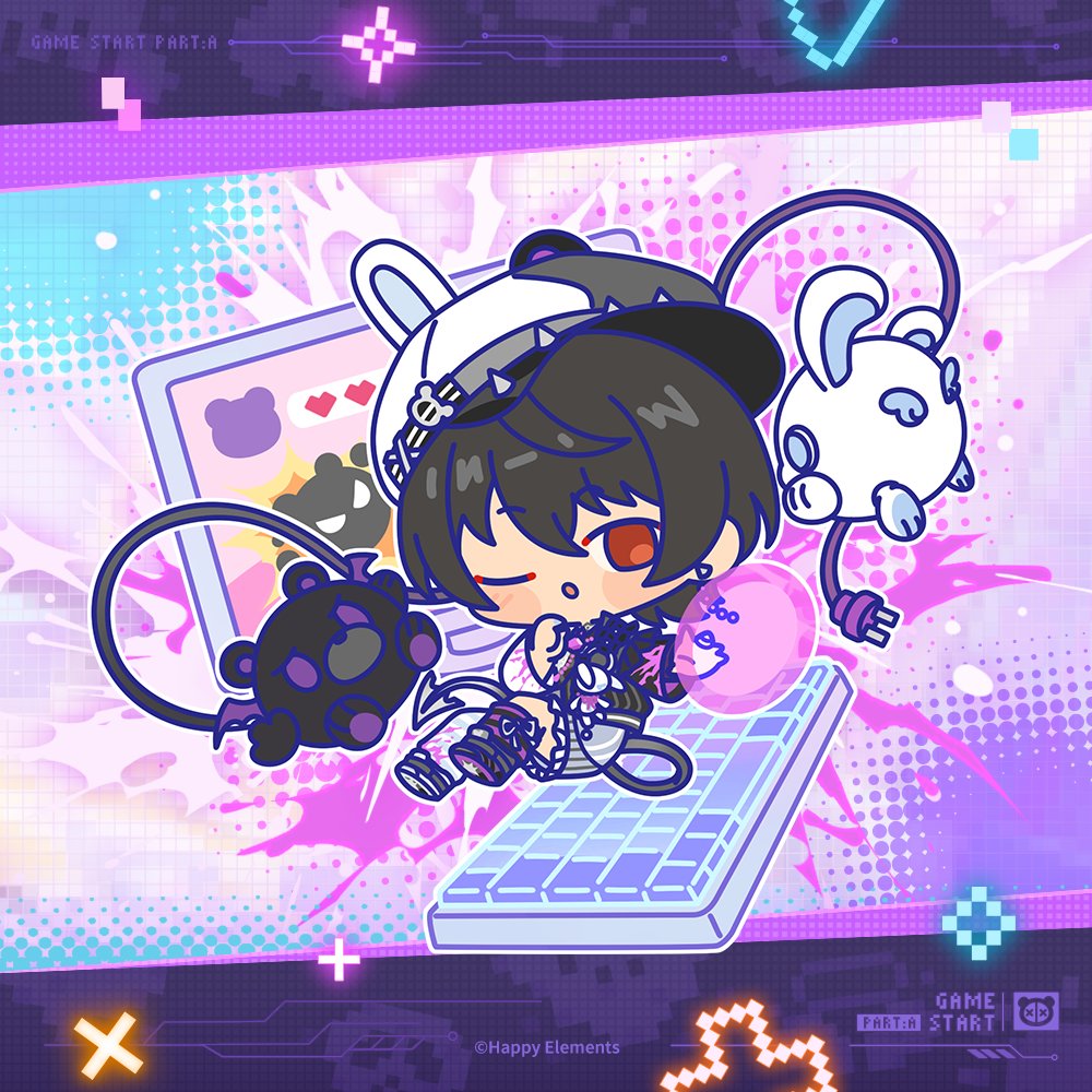 enstars2_tw's tweet image. 「GAME×START · 前篇」活動現已開啟！
⏰活動時間：4月11日12:00 - 4月26日24:00

★攻略破局★
參與活動可獲得★5【完美攻略】朔間凜月（附帶MV服裝）、背景【HAPPY