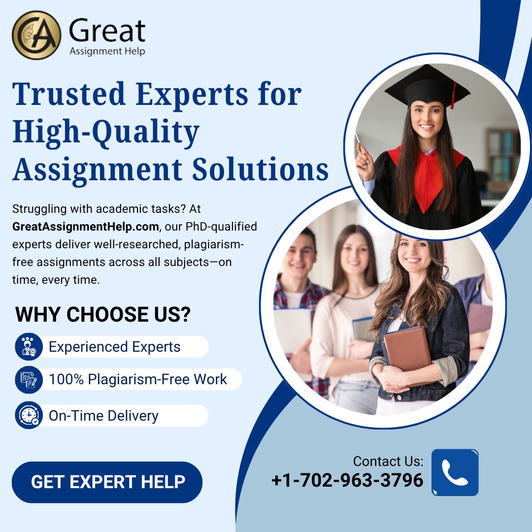 AssignmentGreat's tweet image. Need assignment help? 🎓
Get expert-written, plagiarism-free work—on time, every time.
📞 +1-702-963-3796
🌐 GreatAssignmentHelp.com
#AssignmentHelp #AcademicSuccess #HomeworkHelp #OnlineTutoring