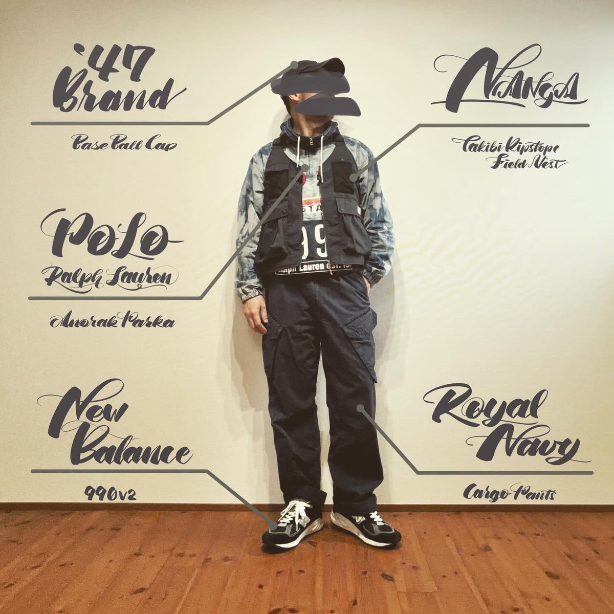 butsuyokukaisho's tweet image. 桜とマイナスイオンとpolo stadiumと私。

週末マイナスイオンを浴びに浴びて心身を整えたものの、やはり仕事はタフでやさぐれてしまうので、今週末もマイナスイオンを求めて彷徨う事を決意した。

cap:#47brand
vest:#nangatakibi 
anorak:#polostadium 
pants:#royalnavy
shoes:#newbalance990v2