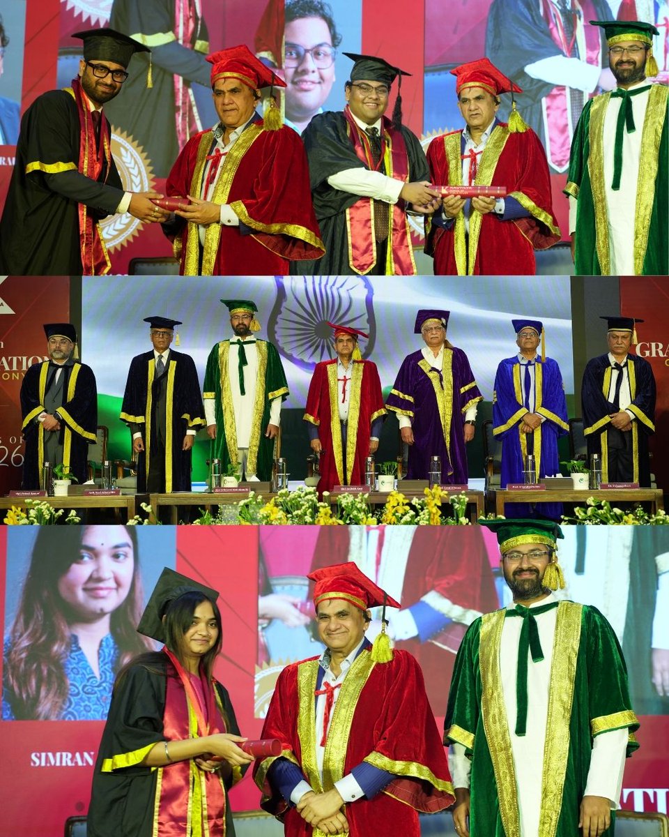 KautilyaSPP's tweet photo. A momentous day at Kautilya - Graduation Ceremony for the Class of 2026!

Graced by the presence of Mr. @amitabhk87, Former G20 Sherpa to the Prime Minister of India & Former CEO of NITI Aayog, the Graduation Ceremony of the Master's Program in Public Policy Class of 2026 was a true reflection of inspiration and purpose. His words reminded our students of the power of policy in shaping the nation.

We were honoured to be joined by Mr. @sribharatm, President of @GITAMUniversity, whose words of encouragement uplifted the spirit of the day. The presence of our Vice Chancellor @proferroldsouza, Registrar Dr. D. Gunasekaran, Pro-Vice Chancellor (Hyderabad) Dr. D.S. Rao, Dean @AkbaruddinIndia, and co-founder of Kautilya Mr. @prateekkanwal added immense warmth and wisdom to the occasion.

With their families and well-wishers in attendance, 35 bright and bold future leaders graduated with flying colours, ready to create impact and drive meaningful change.

#Kautilya #KSPP #ClassOf2026 #PublicPolicy #ChangeMakers