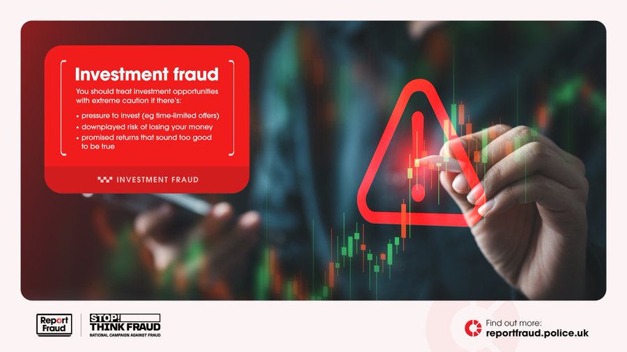 bhamts's tweet image. 💰Have you seen an “unmissable” investment?   Slow down. Fraudsters rely on urgency and big promises to cloud your judgement.  
#InvestmentFraud #ScamAware #BrumTS