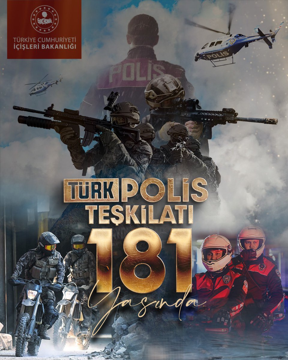 Kilinc4848M's tweet photo. Polis teşkilatının 181.yılı kutlu olsun https://t.co/COpkNBM2ji