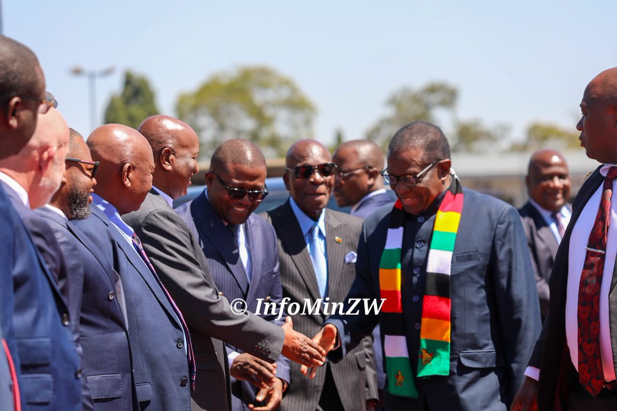 InfoMinZW's tweet image. His Excellency, President @edmnangagwa has arrived at Greenfields Retail Centre in Belvedere, where he is Guest of Honour for the official commissioning ceremony.
#Vision2030