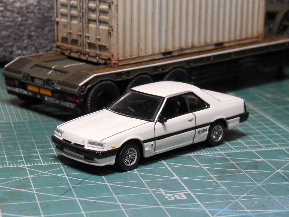 srf_sns_tw's tweet photo. #DR30 × #特大型セミトレーラ ・・・

RT 1/72スケール「ミニカー」追究-015～ヨーデルのREAL-X スカイライン ヒストリーズコレクション 2nd「SKYLINE HT2000 RS TURBO[E-DR30]」改
⇒https://t.co/kdlUAVd0dT #鉄仮面
https://t.co/pmsR7AtWMW https://t.co/zD7UY8TWiX
