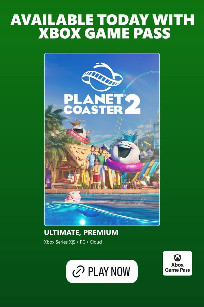 🎢 Planet Coaster 2 bugün Game Pass’e eklendi.

Tema parkı kurma ve yönetme odaklı bu simülasyon oyununda, oyuncular roller coaster’lar ve su parkı unsurlarını bir arada tasarlayabiliyor. Geliştirilmiş inşa araçları, farklı tema seçenekleri ve detaylı özelleştirme sistemleri