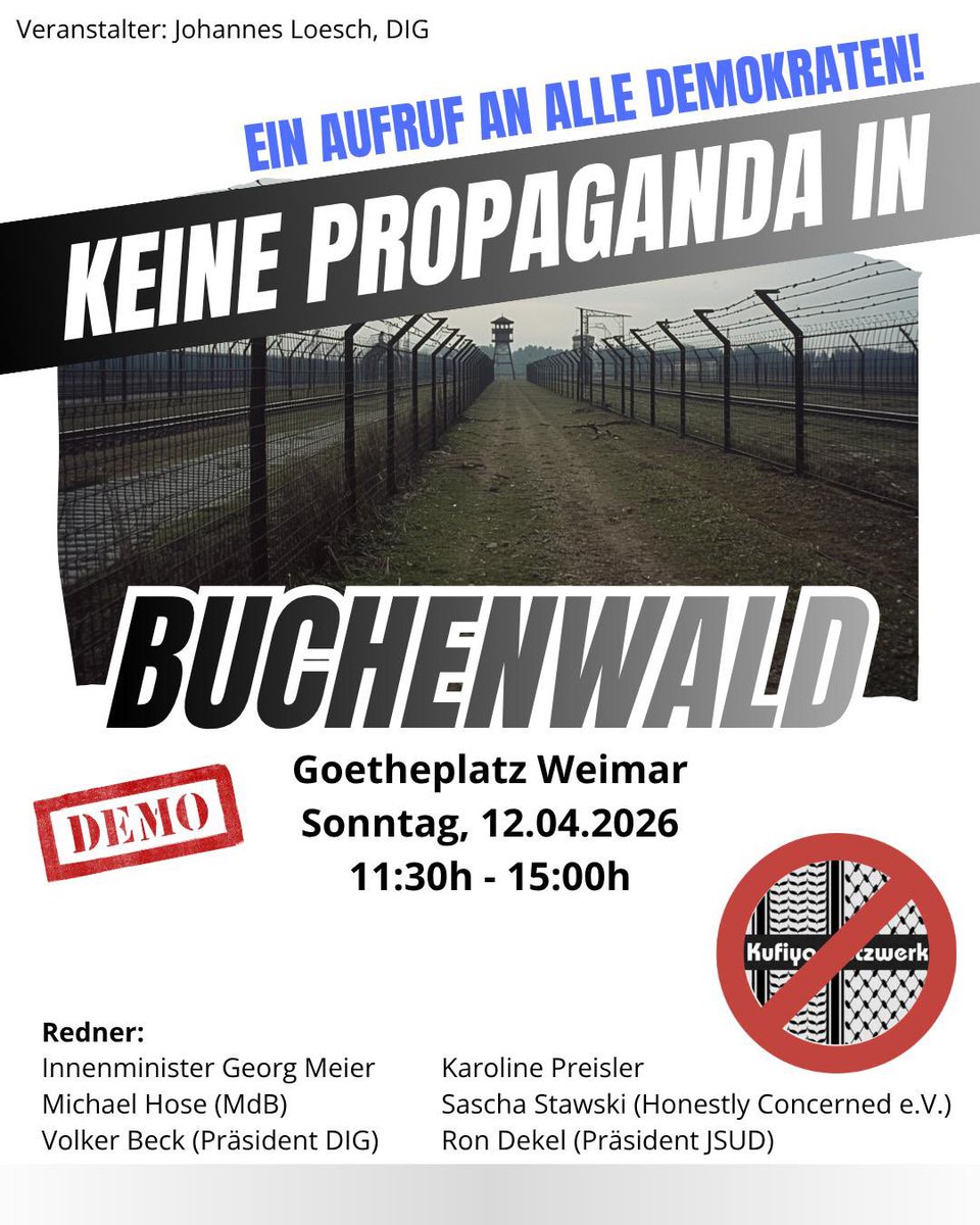 LoveGuerillero's tweet image. 🖤❤️#ELPräsiGoesWeimar
Ihr lieben 🥰 heute geht’s nach #Weimar , Gedenken an #Buchenwald . Wir das @bgabonn zusammen mit anderen Gruppen, werden es nicht zulassen , das Gedenken an die Opfer dieses Vernichtungslager, die Shoah für egoistisches, geschichtsrevisionistisches, virtue