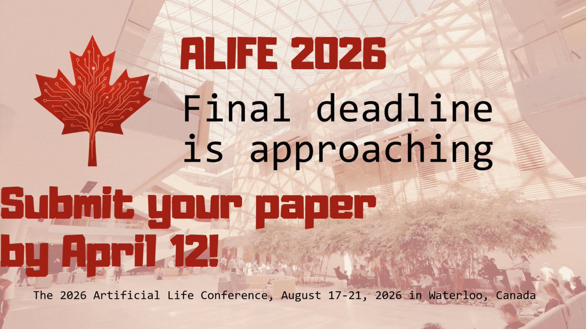 ALIFE Conference 2026 tweet media