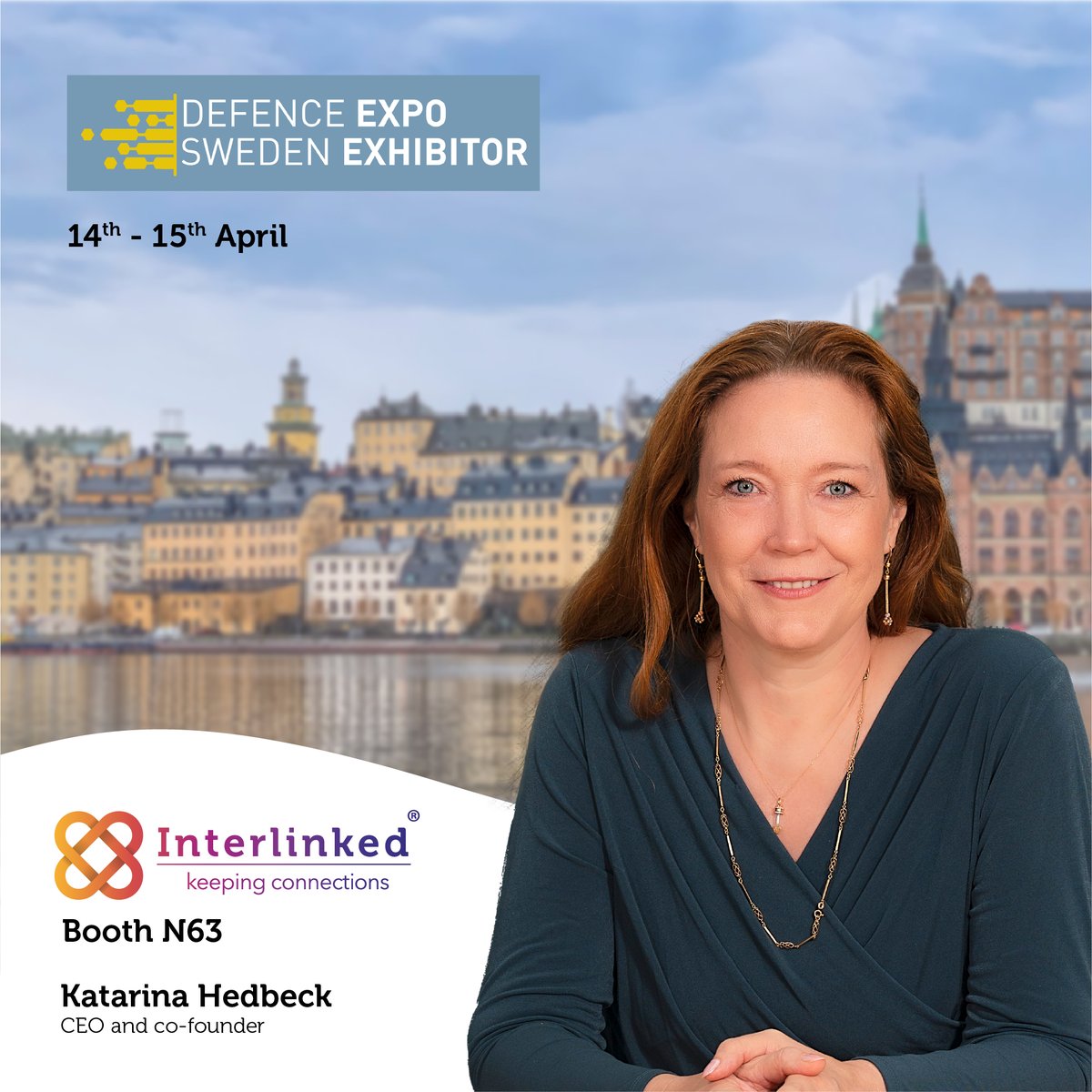 InterlinkedAB's tweet photo. Interlinked is exhibiting at Defence Expo Sweden 2026!
We are proud to showcase #ReLink — a breakaway connector designed for seamless integration into military medical kits to help reduce IV catheter dislodgement.
📷 Booth N63
📷 14–15 April, Stockholm
#DefenceExpoSweden #ReLink https://t.co/cCPwNLoxB7
