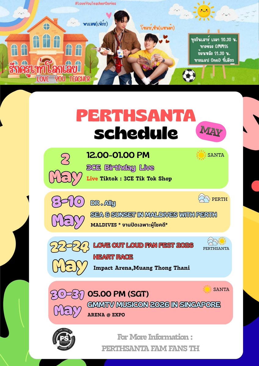 PERTHSANTA FAM FANS TH (Br. 2) tweet media