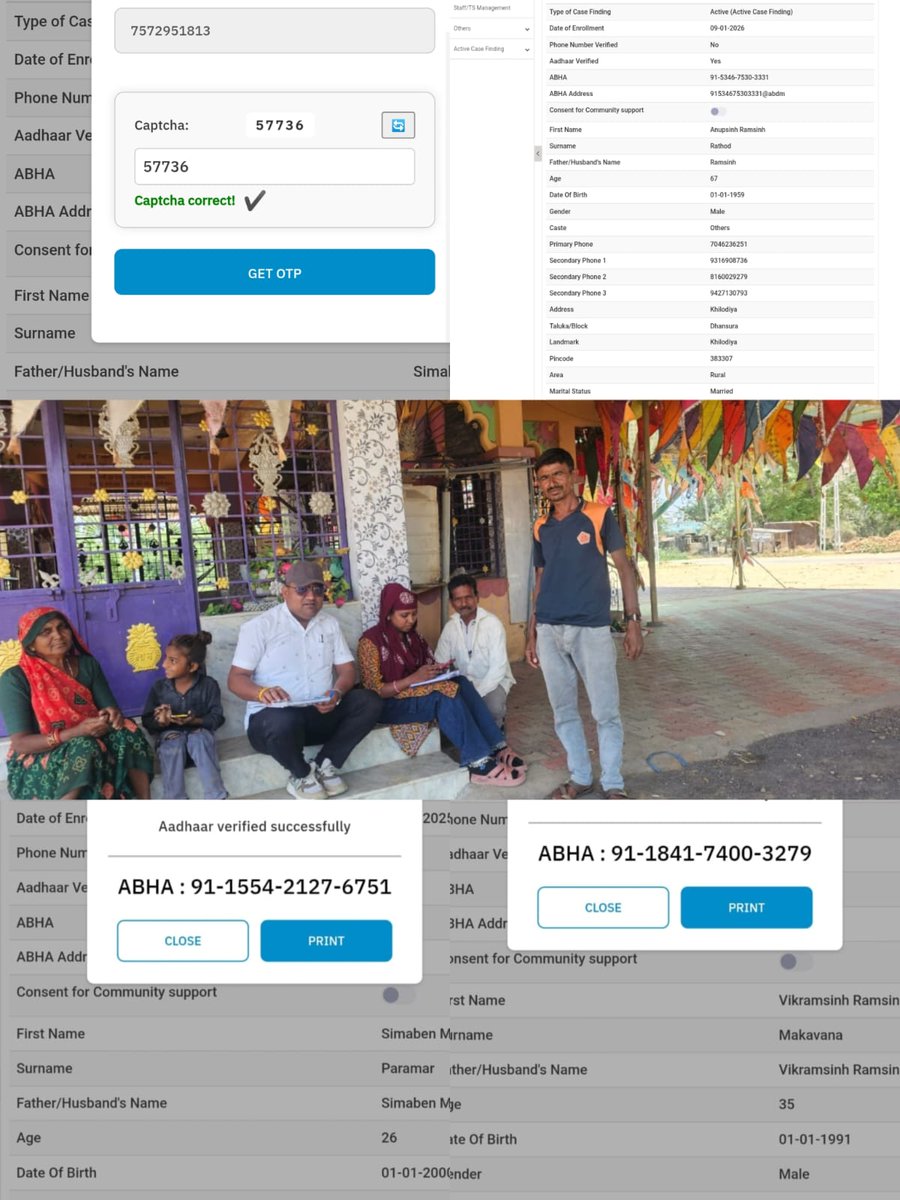 Today,ABHA generate at Khilodiya 
AAM Rajpur.<a href="/OfficerIec/">IEC: SBCC cell-Gujarat</a> <a href="/IecArvalli/">SBCC Arvalli</a> <a href="/jhparmar74/">DR JAYESH PARMAR</a>